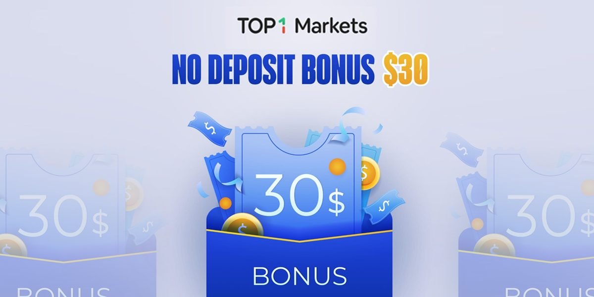 Forex $30 No Deposit Trading Bonus by Top1Markets