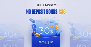 Forex $30 No Deposit Trading Bonus by Top1Markets