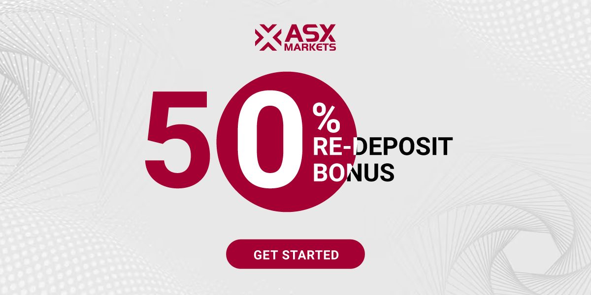 New Forex 50% Re-Deposit-Bonus from ASX Markets