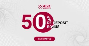 New Forex 50% Re-Deposit-Bonus from ASX Markets