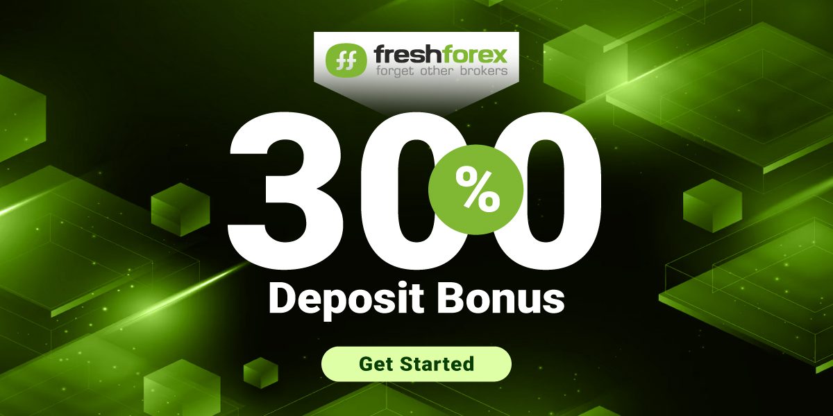 FreshForex provides a 300% deposit Bonus for every deposit.