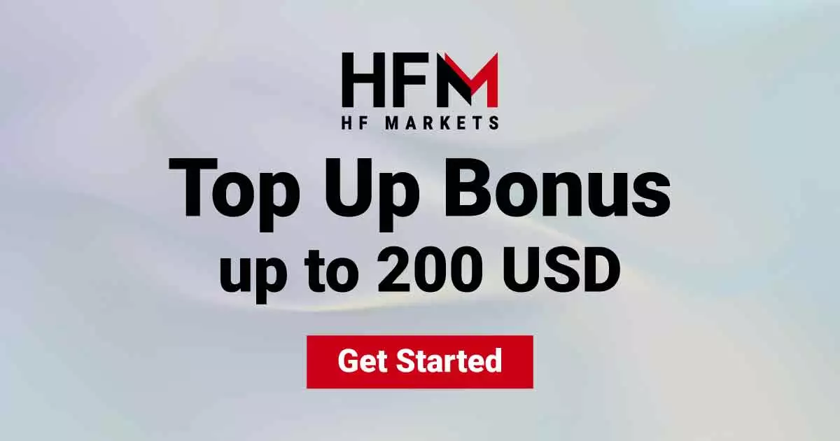 Get a HFM New Forex Top Up Bonus 200 USD Max