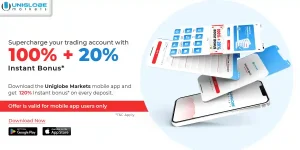 Forex 100%+20% Supercharge Deposit Bonus by Uniglobe Markets