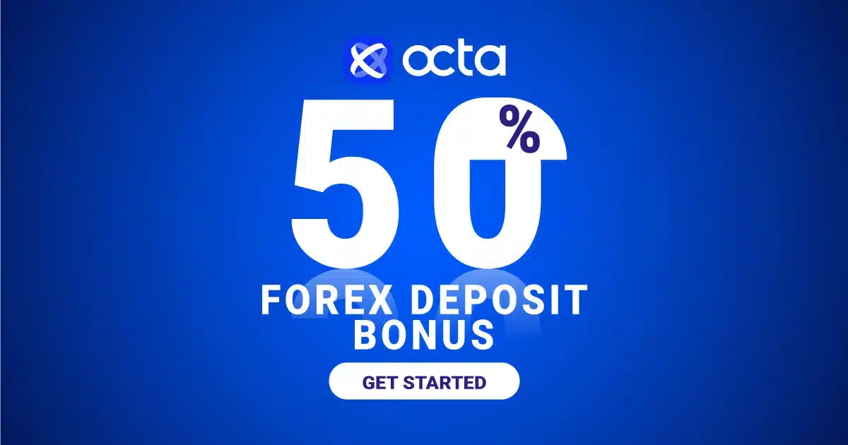 Octa 50% Forex Deposit Bonus