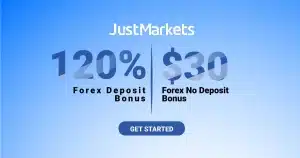 JustMarkets providing 120% Increase on Forex Deposits
