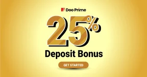 DooPrime offers a Forex New 25% Credit Bonus for all